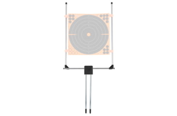 Image of Allen Company Hub Stake Adjustable Target Stand, Fits 24&quot;x24&quot; Targets, 19.5&quot; Tall, Black, 15826