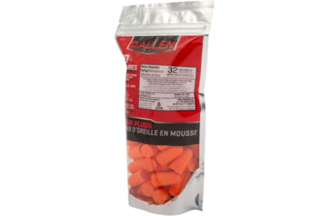 Image of Allen Foam Ear Plugs, 32 dB NRR, ANSI S3.19 &amp; CE EN352-1 Hearing Protection Rated, 50-Pack, Orange, One Size, 2354