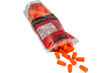 Image of Allen Foam Ear Plugs, 32 dB NRR, ANSI S3.19 &amp; CE EN352-1 Hearing Protection Rated, 50-Pack, Orange, One Size, 2354