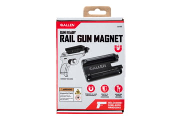 Image of Allen Gun Ready Rail Handgun Magnet, 1 Handgun, Black, Metal, 5648