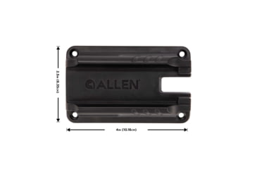 Image of Allen Gun Ready Rail Handgun Magnet, 1 Handgun, Black, Metal, 5648