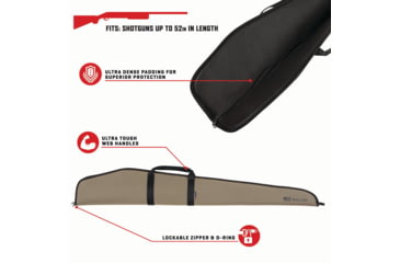 Image of Allen Leadville 52in Shotgun Case, Tan/Black, 131-52