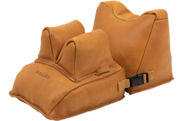 Image of Allen Longmont Leather Filled Front &amp; Rear Shooting Rest Combo, Light Brown, 15125