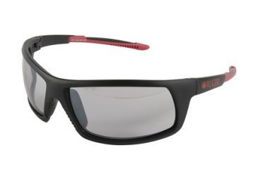 Image of Allen Ruger Crux Ballistic Shooting Glasses Black Frame Mirror Smoke Lens