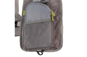 Image of Allen Ultra-Light Gallatin Strap Fly Fishing Vest, Fits up to 4 Tackle/Fly Boxes, 14 Accessory Pockets, Gray/Lime, 6370