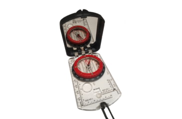 Image of Alpine Mountain Gear Compass with Mirror and Adjustable Declination Tool, AMGCMP-25