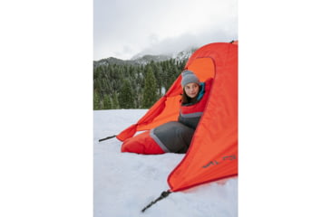 Image of ALPS Mountaineering Zenith 0 Degrees Sleeping Bag, Regular, Charcoal/Red, 4351642