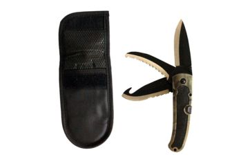 Image of Altan Dressing Knife, 3in, Drop Point/ Saw/ Gut Hook Blades, Camo, A-KNF-005