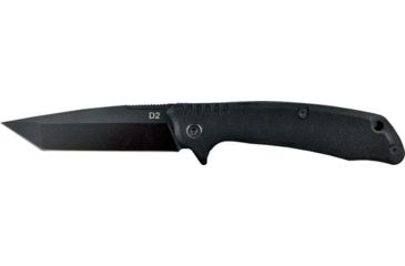 Image of American Buffalo Knife Abkt Elite Blue Shield Tanto 3.5'' Bearing Pivot D2 Steel