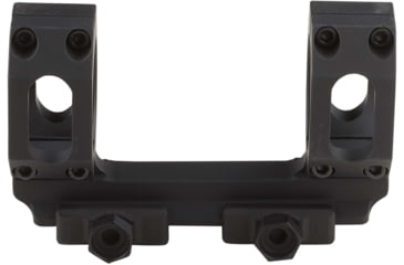 Image of American Defense Manufacturing 20 MOA. 30mm Straight Up Dual Ring Scope Mount w/ 1/2in Titanium GI Bolts, Black, Small, AD-RECON-S-20MOA-30-TGIB