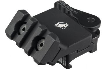 Image of American Defense Manufacturing 45 Degree Offset Mount, 3in, Standard Lever, Black, AD-45-3R STD
