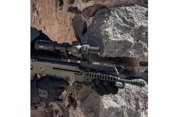 Image of American Defense Manufacturing AD Delta C 30mm Ring Size Rifle Scope Mount, Titanium Lever, Black, AD-DELTA-H-30-TL