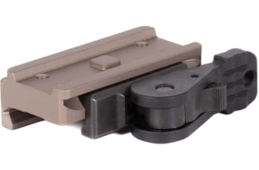 Image of American Defense Manufacturing Aimpoint T1 Micro Mount Low, Tactical Lever, Flat Dark Earth, AD-T1-L TAC R FDE
