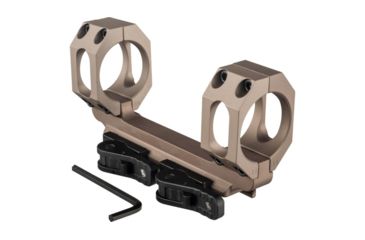 Image of American Defense Manufacturing Dual Ring Scope Mount Straight Up, Spaced Wide to Fit Larger Scoped Like SCHMIDT &amp; BENDER, w/ 20MOA, 1in Rings, Flat Dark Earth, AD-RECON-SW 20MOA 1 STD FDE-TL