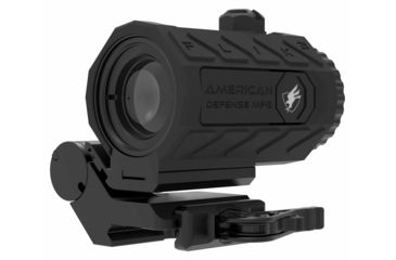 Image of American Defense Manufacturing Flik3 Fixed Power 3X Magnifier w/ ADM Transition Mount and Titanium Lever, Black, Medium, FLIK-3X