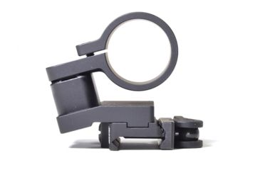 Image of American Defense Manufacturing Magnifier Swing Off Mount - Absolute, w/Hinge Release Ring, Standard Lever, Black, AD-SM-02-HR STD