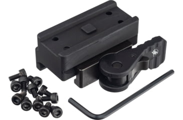 Image of American Defense Manufacturing Mini Aimpoint Mount, Tactical Lever, Black, AD-T1-CASV TAC R