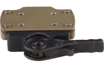 Image of American Defense Manufacturing Leupold Deltapoint Pro Red Dot Sight Mounts, Titanium Lever, Flat Dark Earth, AD-TR STD FDE-TL