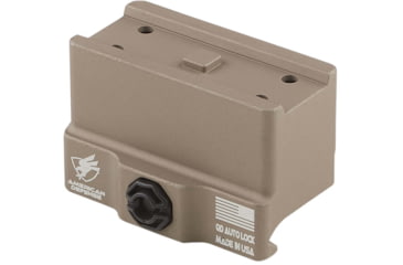 Image of American Defense Manufacturing One Piece Mount Co-Witness for the Aimpoint T1 Optic w/ 1/2in Titanium GI Bolt, Flat Dark Earth, Small, AD-T1-10-FDE-TGIB
