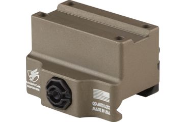 Image of American Defense Manufacturing One Piece Mount Co-Witness for the Trijicon MRO, Flat Dark Earth, AD-MRO-10 STD FDE-TL