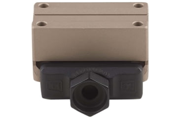 Image of American Defense Manufacturing One Piece Mount Co-Witness for the Trijicon MRO w/ 1/2in Titanium GI Bolt, Flat Dark Earth, Small, AD-MRO-10-FDE-TGIB