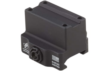 Image of American Defense Manufacturing One Piece Trijicon MRO Mount Lower 1/3rd Co-Witness w/ 1/2in Titanium GI Bolt, Black, Small, AD-MRO-11-TGIB