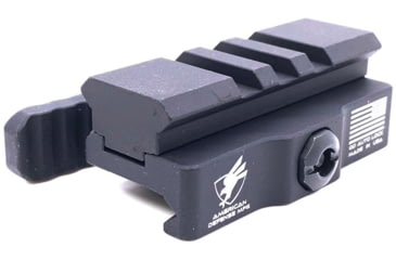 Image of American Defense Manufacturing Picatinny QD Mount, 5LUG, Tactical Lever, Black, AD-170-VPG 5LUG TAC R