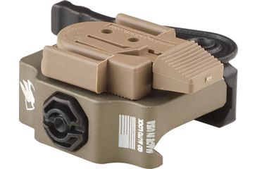 Image of American Defense Manufacturing QD Light Mount for SureFire LED Helmet Light, Flat Dark Earth, AD-21 STD FDE-TL