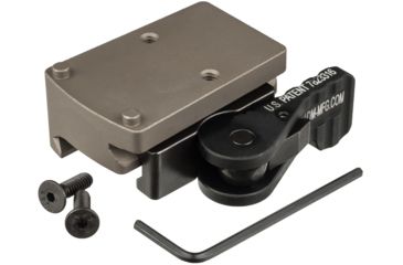 Image of American Defense Manufacturing Trijicon RMR Mount Co-witness Troy Sights, Tactical Lever, Flat Dark Earth, AD-RMR-MID TAC R FDE, EDEMO1