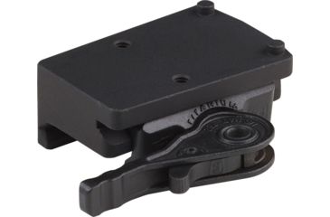 Image of American Defense Manufacturing Trijicon RMR Mount w/ iron sight co-witness. Right hand lever, Black, AD-RMR-RH STD-TL