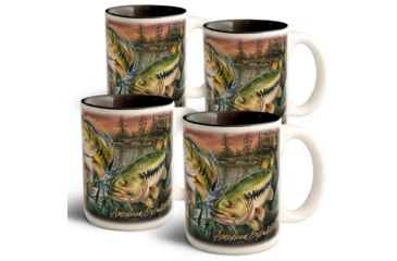 Image of American Expedition Collage Coffee Mugs, Set of 4, Bass 4012077