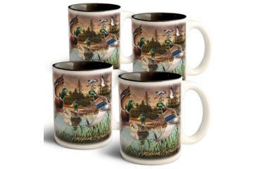 Image of American Expedition Collage Coffee Mugs, Set of 4, Mallard 4012078