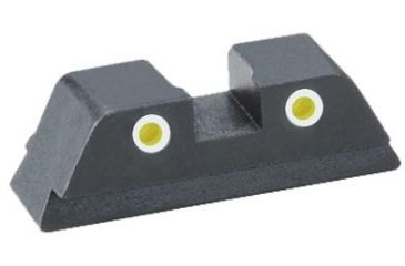 Image of Ameriglo Rear Tritium Night Sights Glock 43 Yellow Tritium With White Outlines