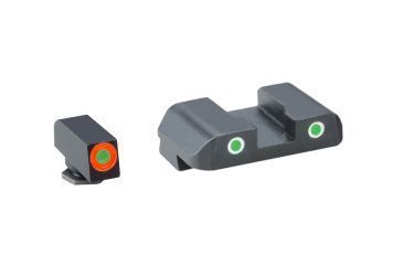 Image of AmeriGlo Tritium Front Tritium Rear Fits Glock 17 ProGlo Front, Orange with Pro Rear