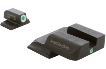 Image of AmeriGlo Tritium i-Dot Night Sight Set All MP except Shield, Green Front/Rear SW-101