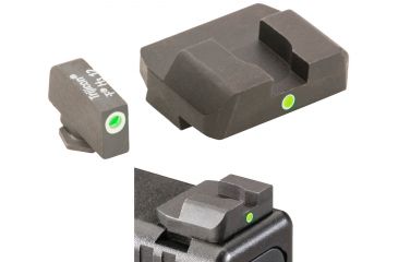 Image of AmeriGlo Tritium Rear Night Sight All Glock Models, i-Dot Rear Sight, .315in. Height, .180in. notch, single yellow tritium Dot Rear, Taller Front req'd GL-103R