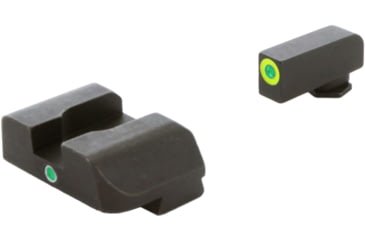 Image of AmeriGlo Tritium Night Sights, For Glock 20/21 Pro i-Dot set GRN / Lime Outline ProGlo Front with single GRN Rear GL-303