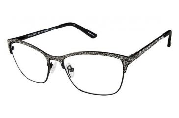 Image of Ann Taylor AT002 Progressive Prescription Eyeglasses - Frame Blk/Crystal Gld, Size 52/16mm TYAT00201
