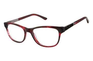 Image of Ann Taylor AT007 Bifocal Prescription Eyeglasses - Frame BURGUNDY HORN, Size 53/17mm TYAT00702