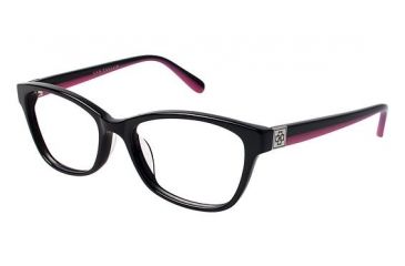 Image of Ann Taylor AT305 Progressive Prescription Eyeglasses - Frame Black/Pink, Size 53/17mm TYAT30501