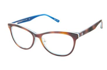 Image of Ann Taylor AT405 Progressive Prescription Eyeglasses - Frame Tort / Blue, Size 54/15mm TYAT40502
