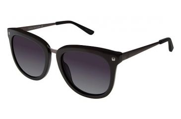Image of Ann Taylor AT510 Sunglasses - Frame Black/Gunmetal, Lens Color Dark Grey Gradient, Size 55/20mm TYAT51001