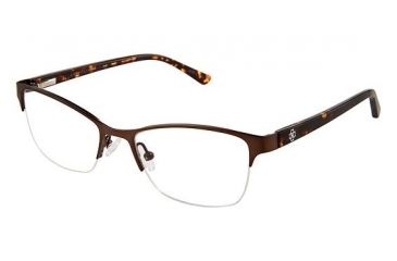 Image of Ann Taylor AT602 Eyeglass Frames - Frame Mt Brn / Tort, Size 50/17mm TYAT60202