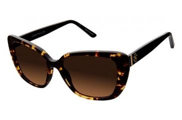 Image of Ann Taylor ATP903 Sunglasses - Frame Tortoise Black, Lens Color Dark Brown Gradient, Size 52/15mm TYATP90302