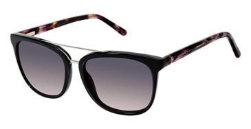 Image of Ann Taylor ATP908 Sunglasses - Frame BLACK/PURPLE, Lens Color Grey-purple Gradient, Size 52/15mm TYATP90801