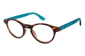 Image of Ann Taylor ATR030 Eyeglass Frames - Frame Matte Tortoise / Turquoise, Size 47/21mm TYATR03025