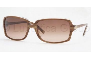 Image of Anne Klein Bifocal Sunglasses AK3150 with Lined Bi Focal Rx Prescription Lenses, Amber Marble Frame / 59 mm Prescription Lenses