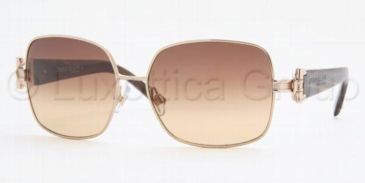 Image of Anne Klein AK4125 Sunglasses Styles - Light Gold Frame w/ Brown Gradient 58 mm Diameter Lenses, 353-63-5815