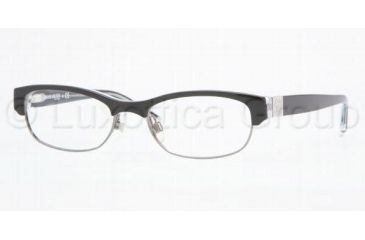 Image of Anne Klein AK8099 Progressive Prescription Eyeglasses 244-5017 - Black Crystal 