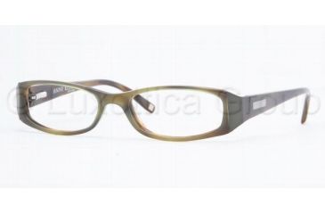 Image of Anne Klein Eyeglasses AK8060 with Lined Bifocal Rx Prescription Lenses 164-5016 - Green/Horn 
